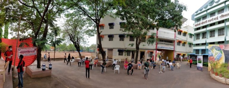 blood donation matrumandir pano